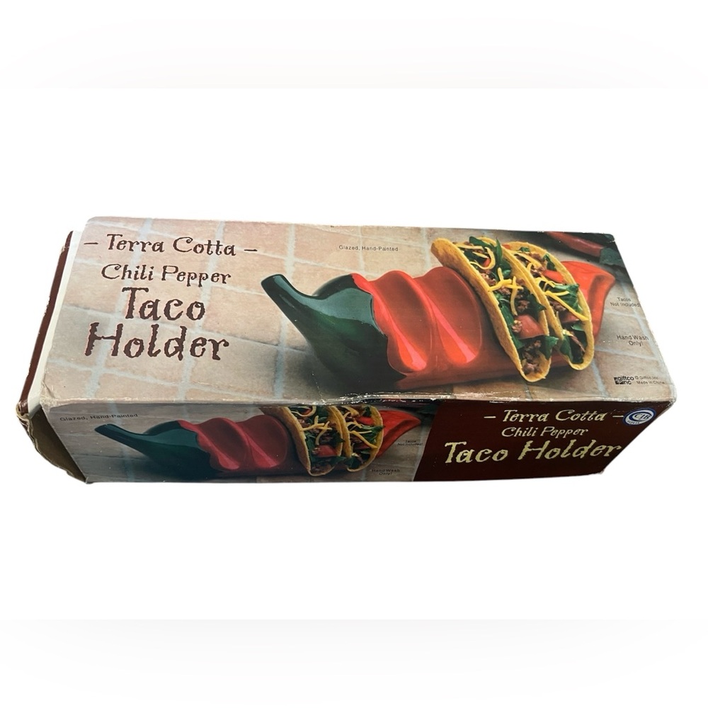 Chili Pepper Terra Cotta Taco Holder